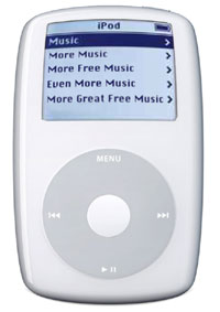 iPod fat with music