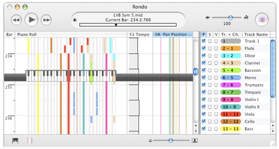 Rondo Mac MIDI player