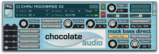 ChocolateAudio Announces Mock Bass Downloadable Electric Bass Sample Library