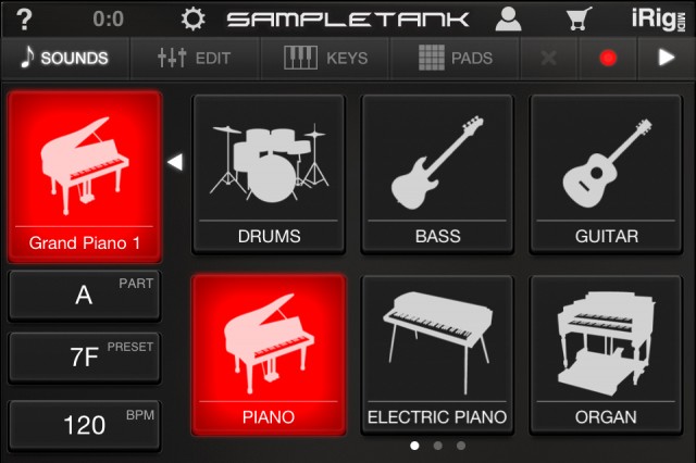 sustain in sampletank for ios