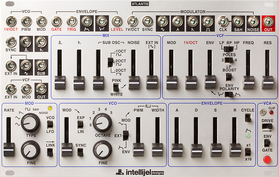 Intellijel Atlantis Eurorack Synthesizer Voice Hands-On Demo