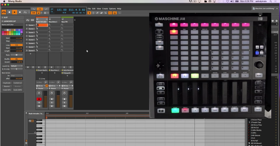 maschine mk controller editor template bitwig 2