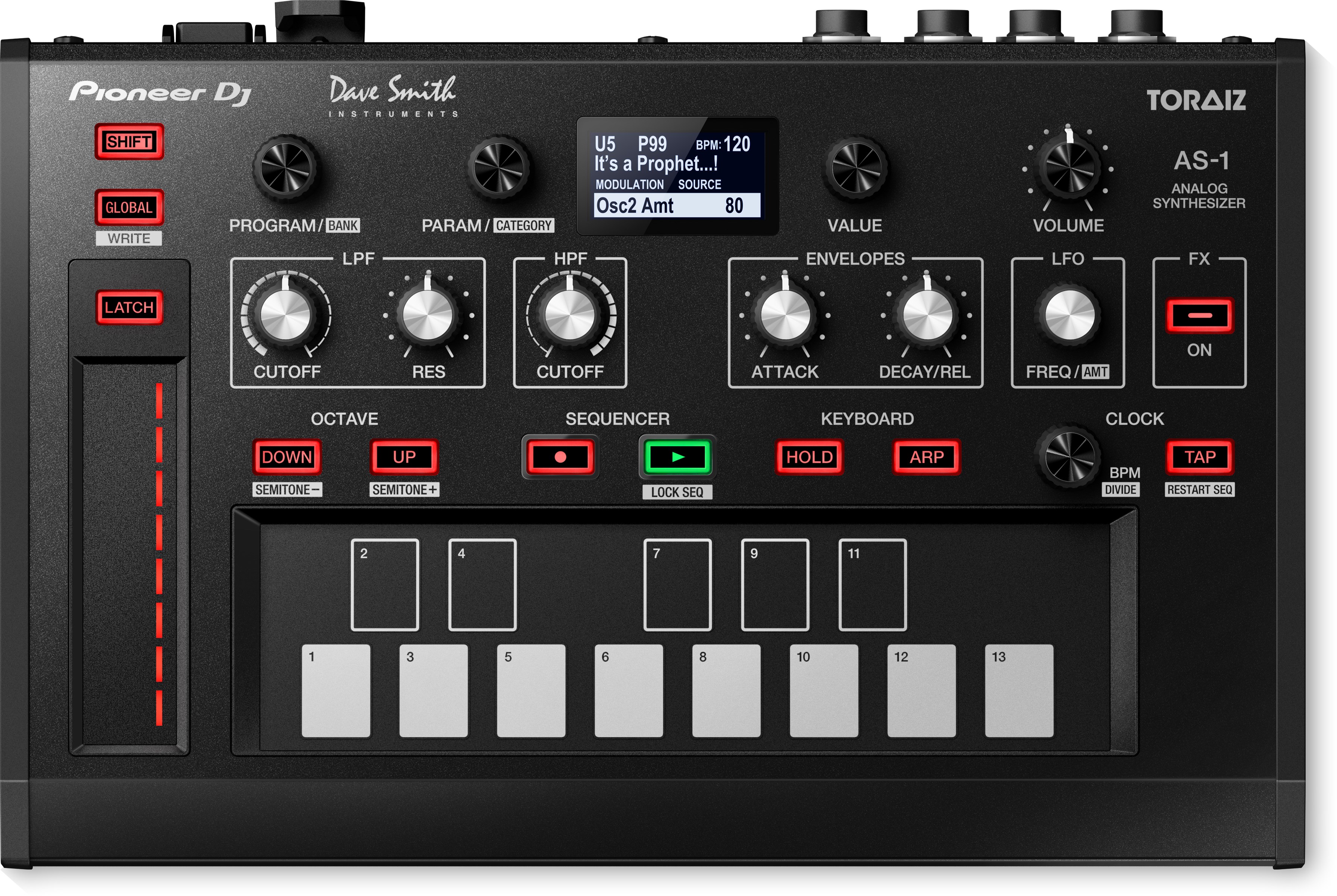 Dave Smith Instruments, Pioneer DJ Announce Toraiz AS-1 Monophonic