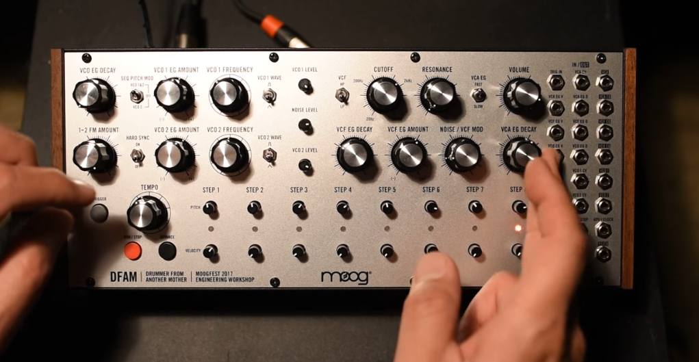Moog Drummer From Another Mother (DFAM) Hands-On Demo – Synthtopia