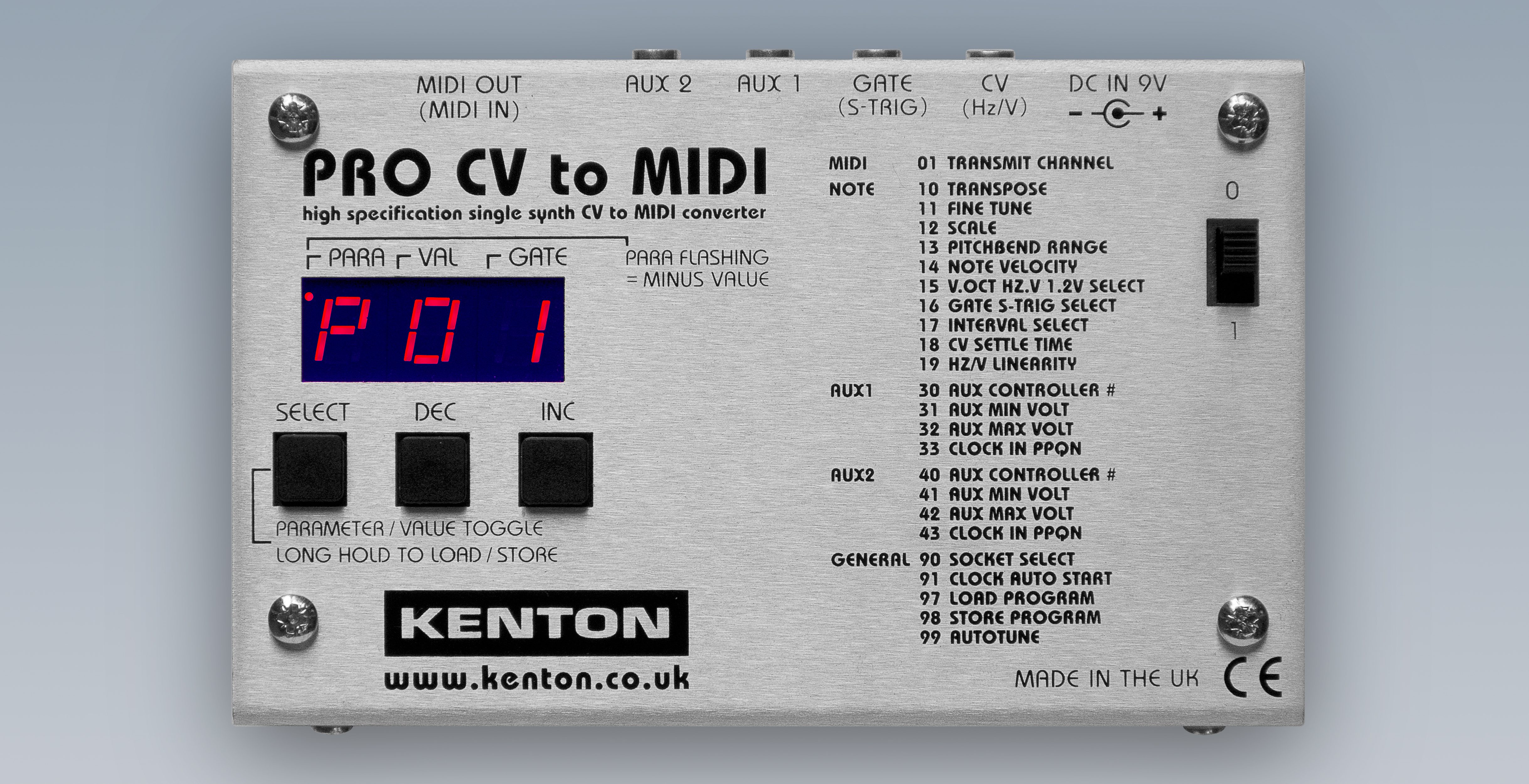 Kenton Electronics Intros Pro CV To MIDI – Synthtopia