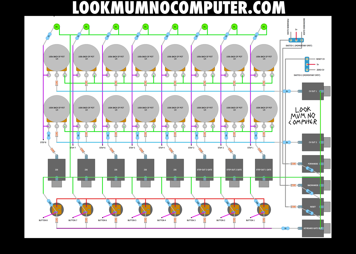 16 Step Sequencer Schematic