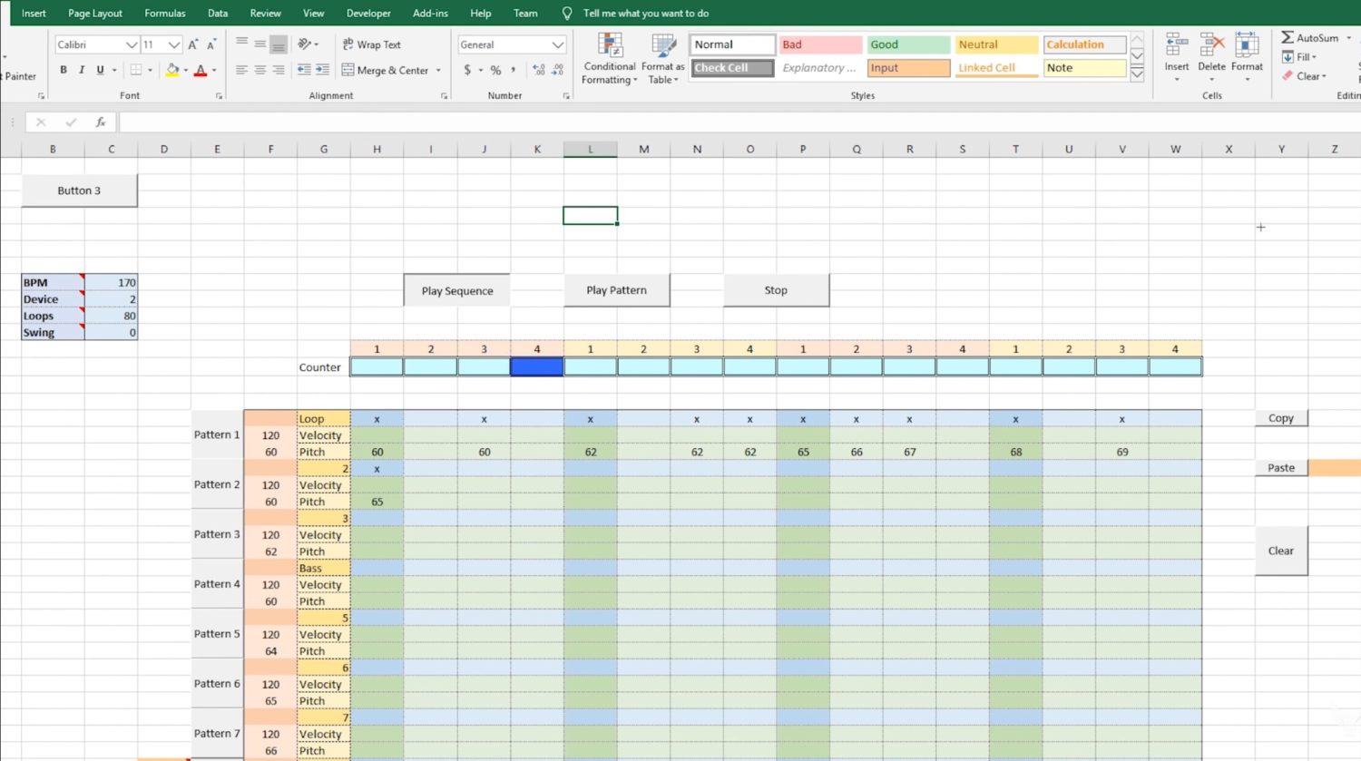 Using Microsoft Excel As A Drum Machine – Synthtopia