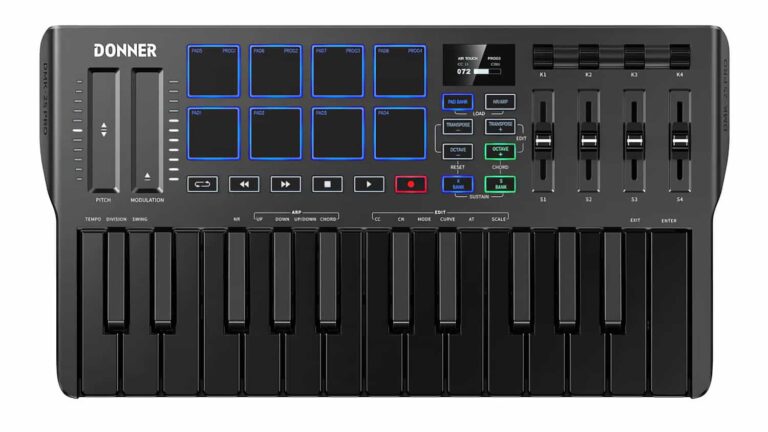 Donner Intros Dmk 25 Pr Portable Midi Keyboard Controller Synthtopia