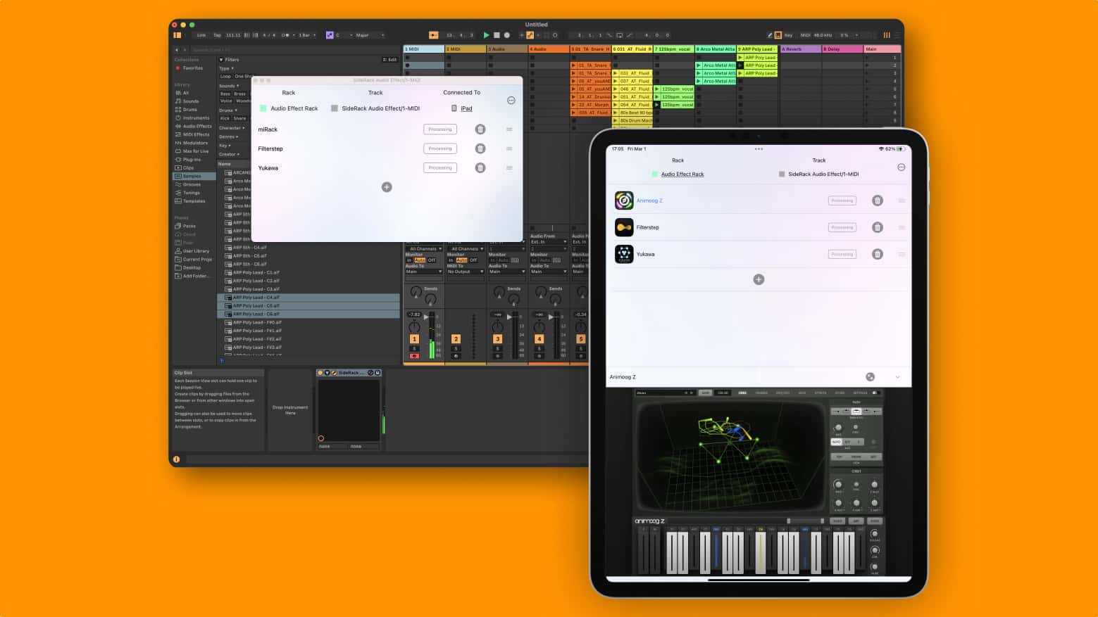 SideRack Lets You Integrate iOS Plugins With Your DAW – Synthtopia
