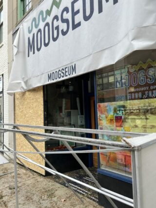 The Moogseum was damaged by Hurricane Helene. 