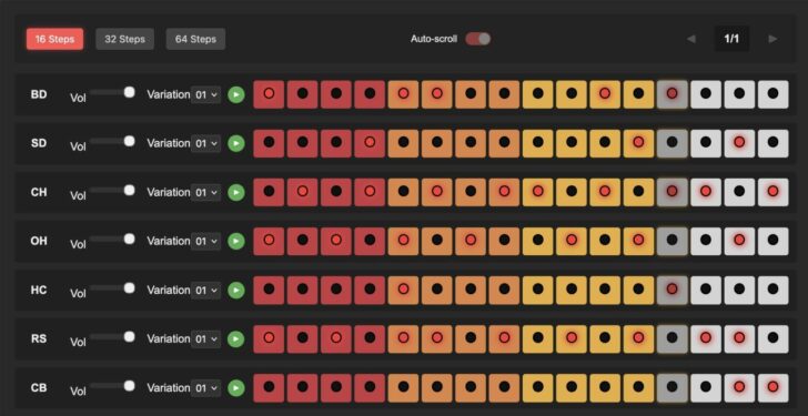 Browser-based 808 drum machine