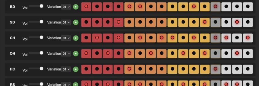 Browser-based 808 drum machine